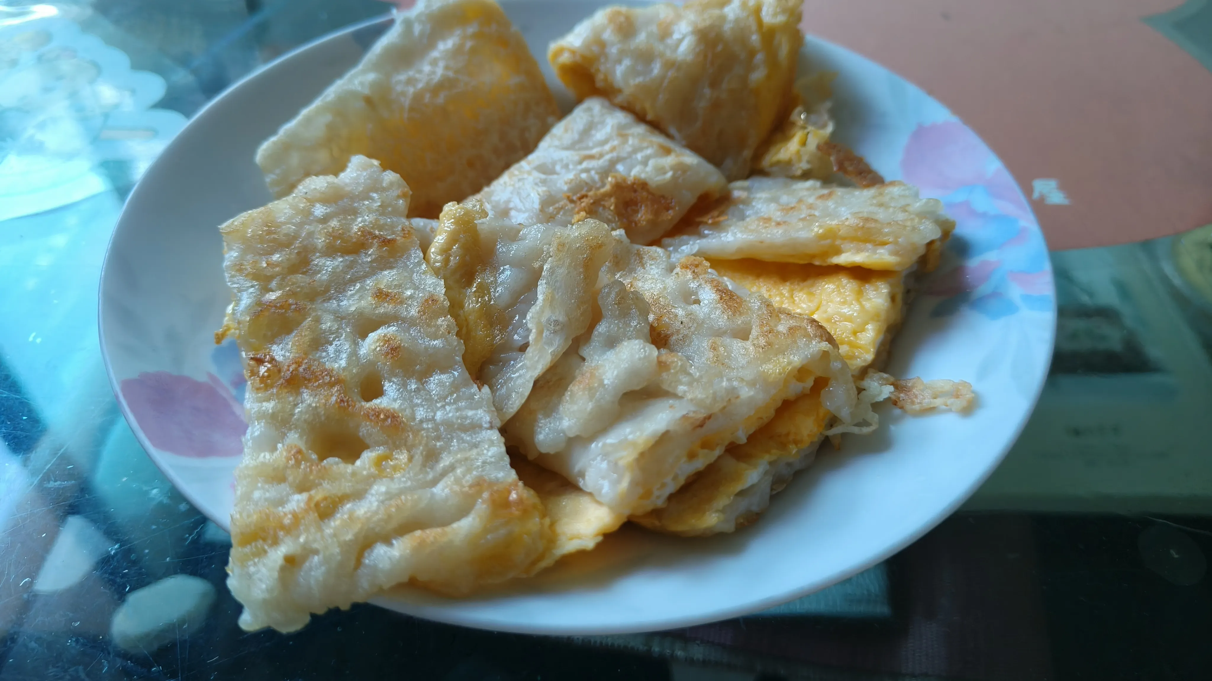 炒鍋煎的粉漿蛋餅